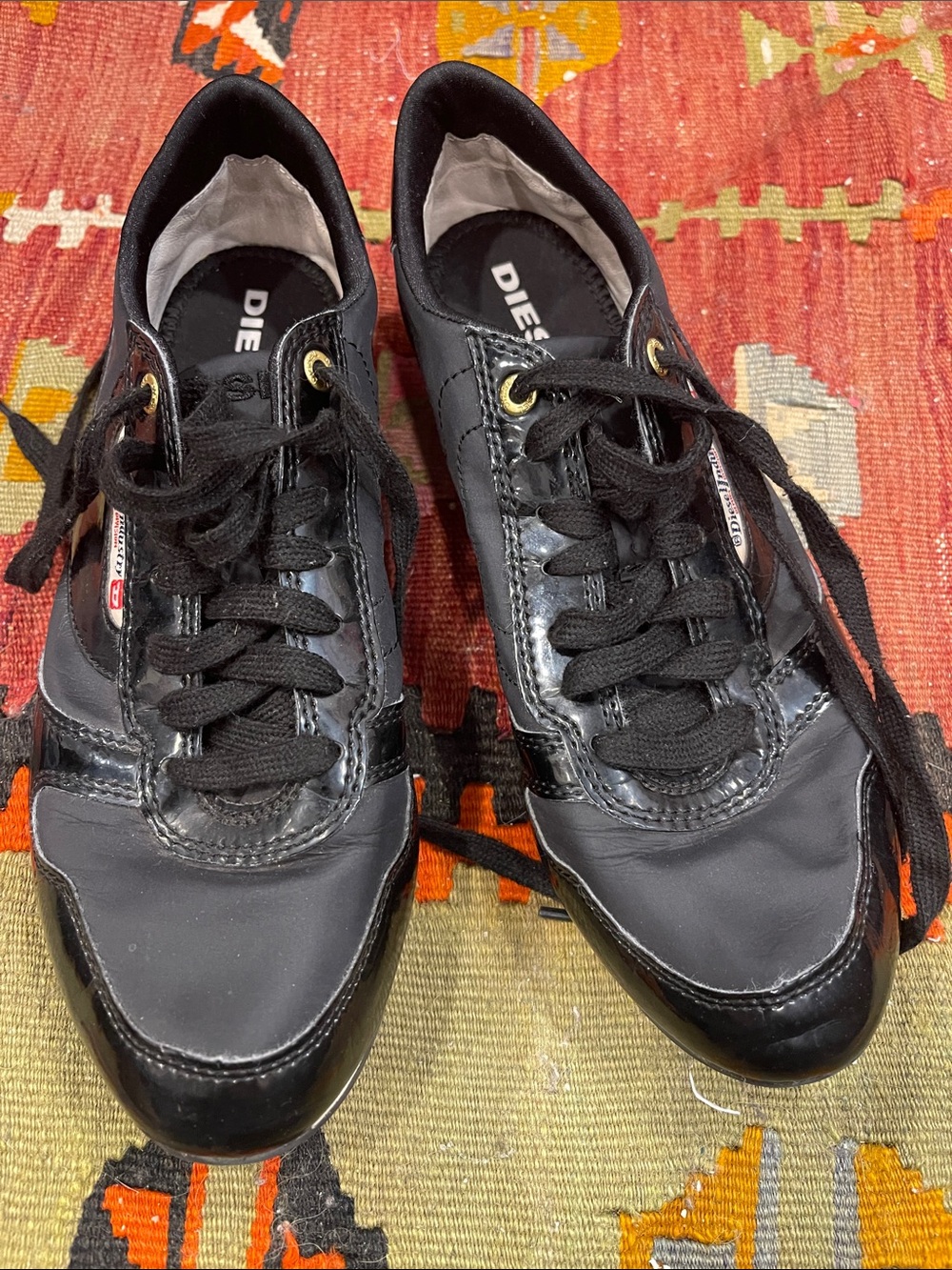 Diesel Black Sneakers with Subtle Gray Accents - Picture 9 of 15